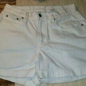 WOMEN'S ICONIC JORDACHE DENIM WHITE SHORTS 9/10 JR